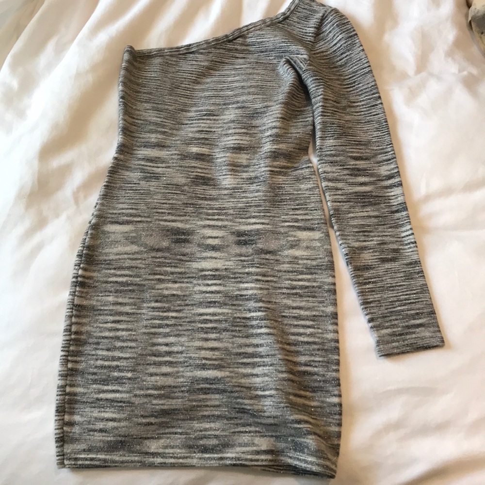 Bebe one shoulder mini dress
